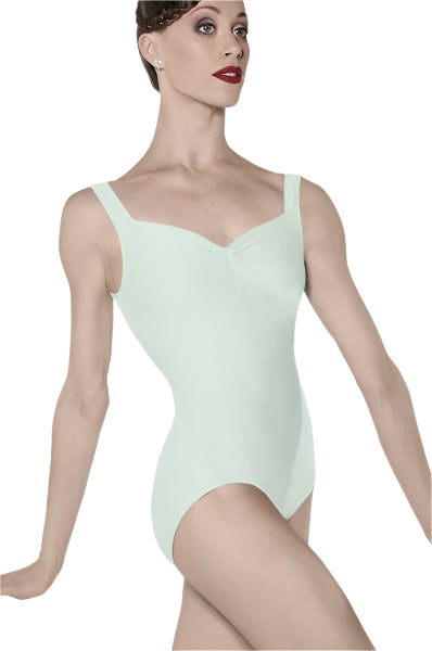 Wear Moi Fasutine Pinch Front Adult Leotard Mint Front